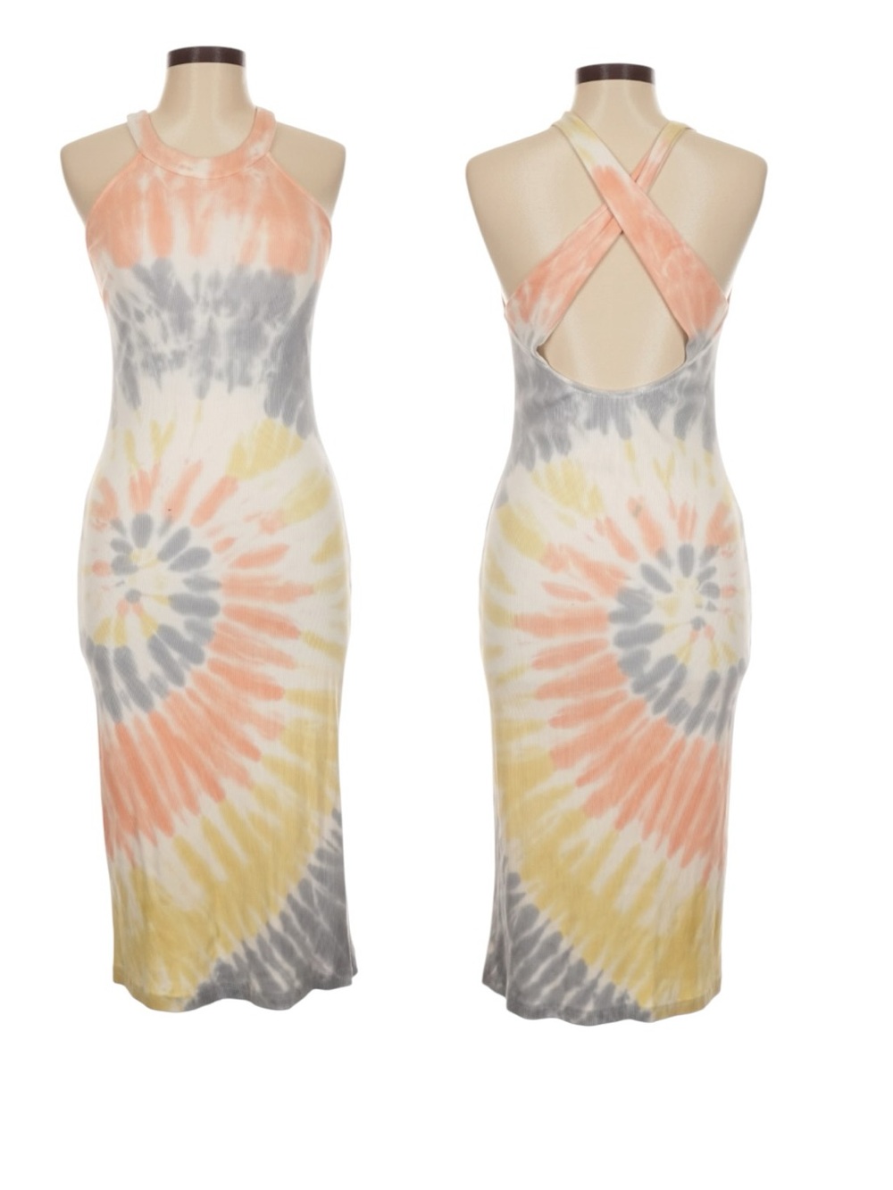 Young Fabulous & Broke Tie Dye Midi Dress Size Medium NWT NEW - Picture 1 of 10